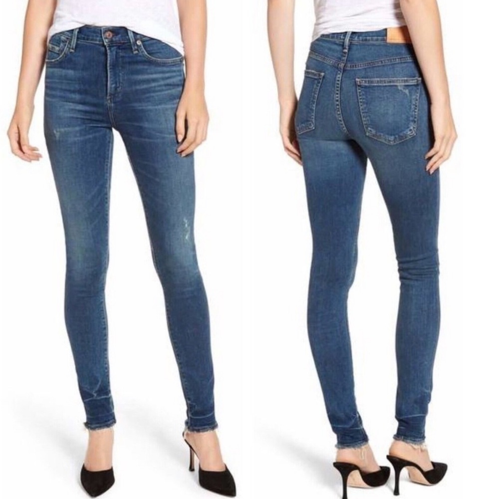 Citizens Of Humanity Premium Vintage Rocket High Rise Skinny Jeans Down Low 24